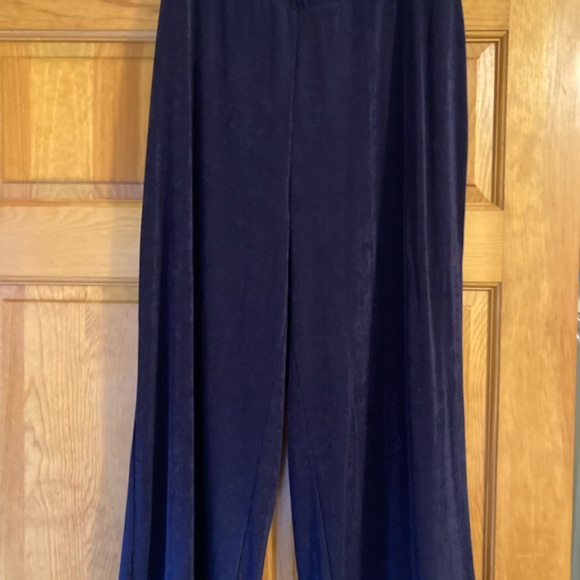 Chico's Navy and White top with navy Chicos Travelers pants - Picture 8 of 9